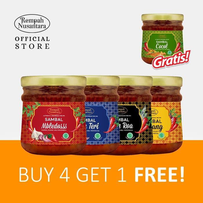 

REMPAH NUSANTARA SAMBAL BUY 4 FREE SAMBAL COCOL JAR BERKUALITAS