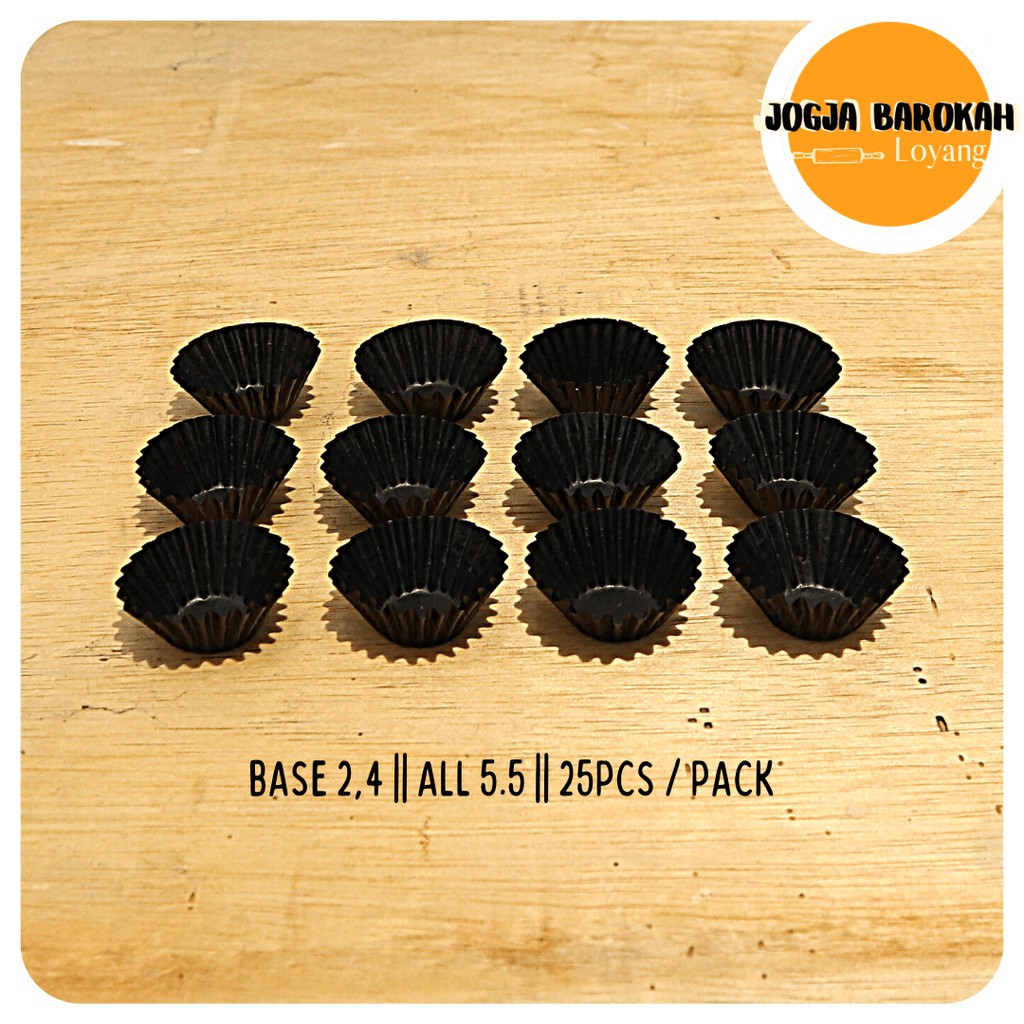 

KERTAS CUPCAKE KERTAS NASTAR PACK MINI HITAM 5.5 / GLASSINE PAPER