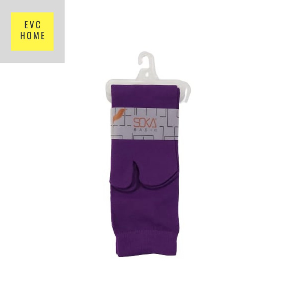EVCHOME Kaos Kaki Soka Jempol M Basic - Kaos Kaki muslim - Kaos kaki wanita - Original-Ungu Tua