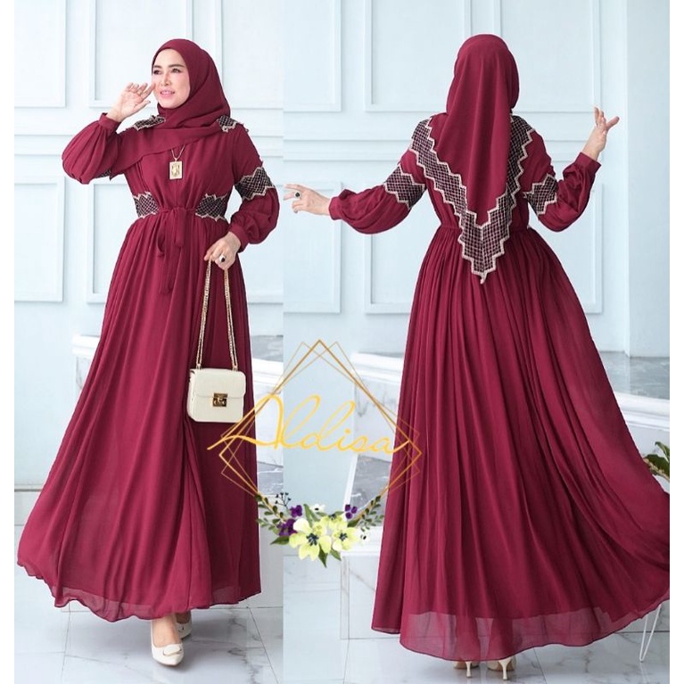 Gamis Set Marron by Aldisa Original