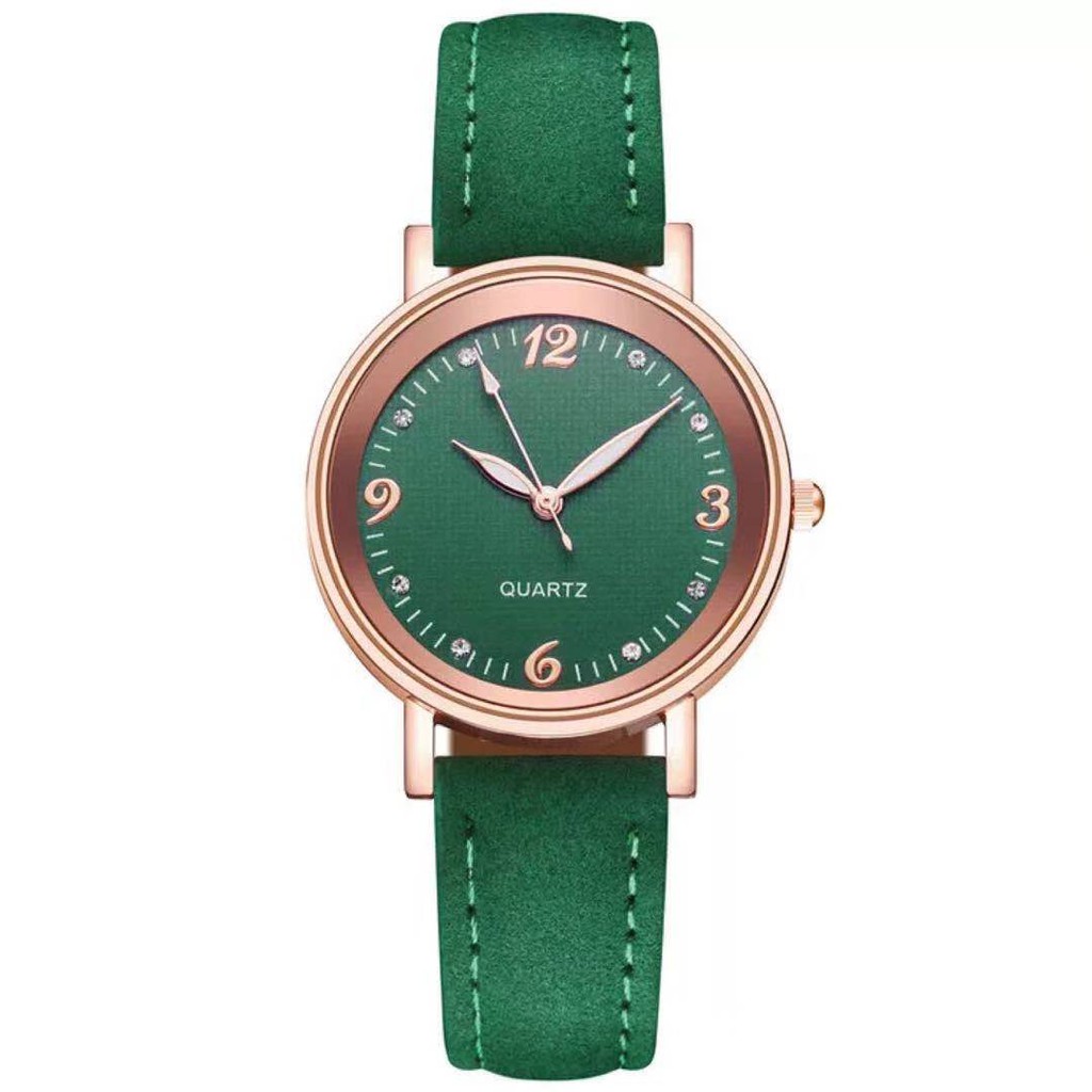 Jam Tangan Wanita Casual Analog Quartz Strap PU Fashion Korean / Jam Tangan Wanita Import