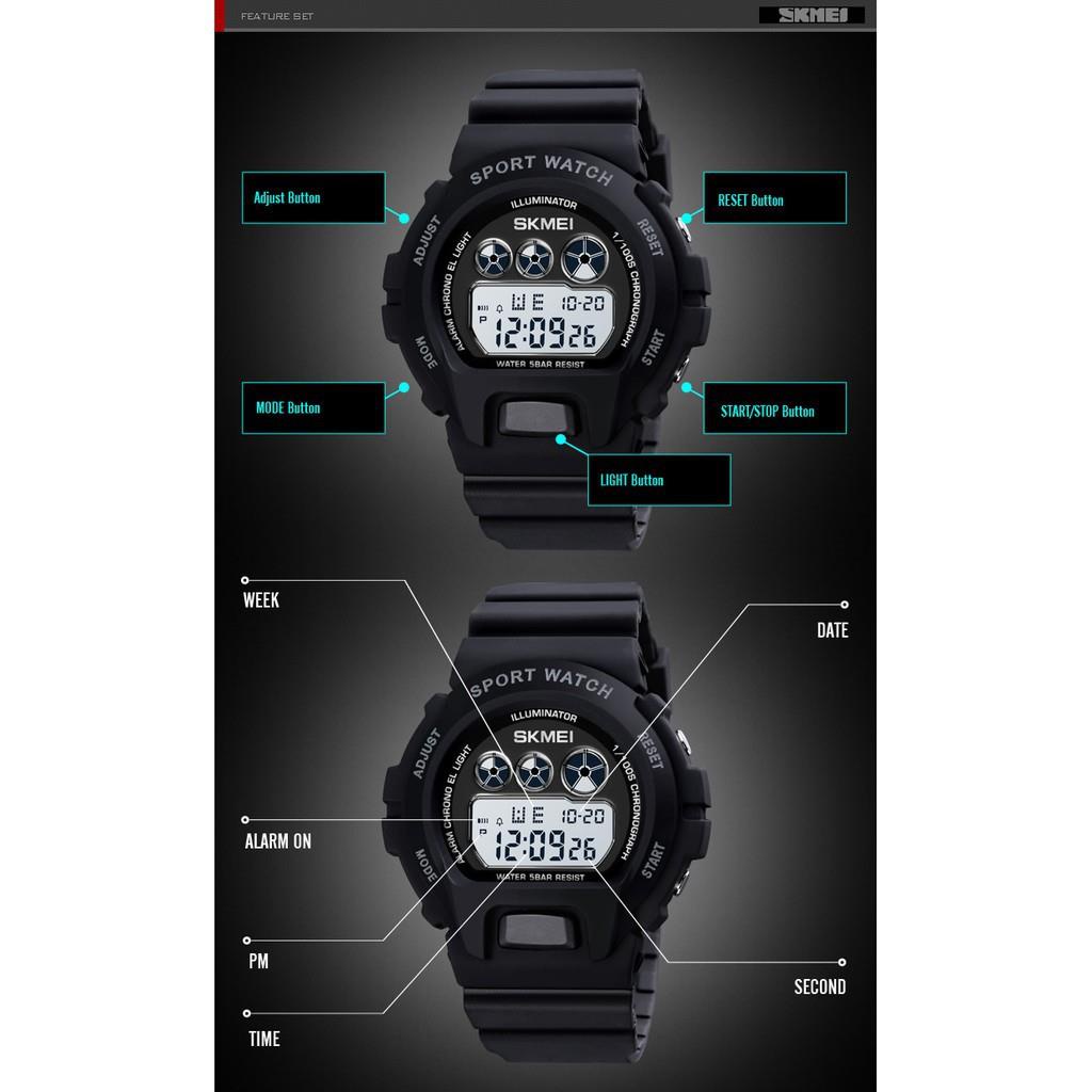 NEW ? • SKMEINDONESIA ™ • SKMEI 1775 ORIGINAL Jam Tangan Pria Bisa Wanita Digital Sport Chronograph