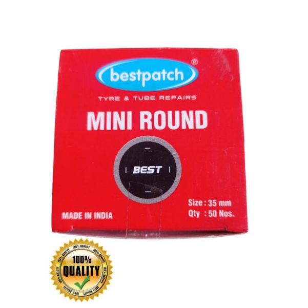 Jual Bestpatch Mini Round Tyre Tube Repairs Size Mm Karet Tambal