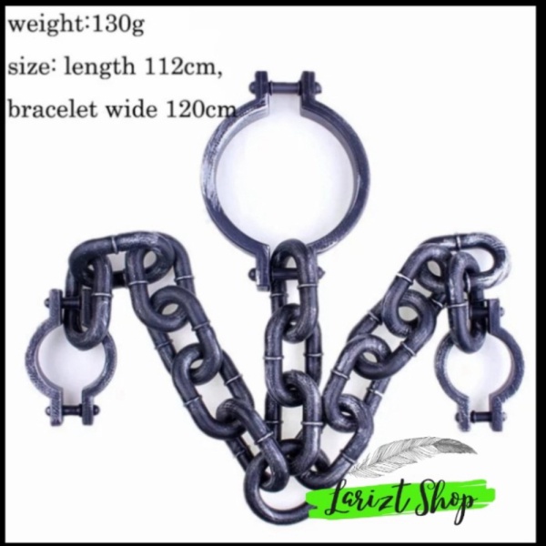 

Dijual Halloween Decoration Replica Plastik Rantai Besi Besar Manusia Chain - Rantai Tangan Murah