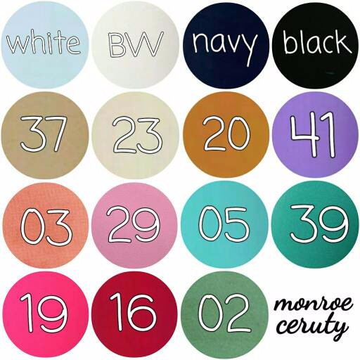 Bahan Kain Khimar Jilbab Sifon Ceruti Polos lebar 150cm