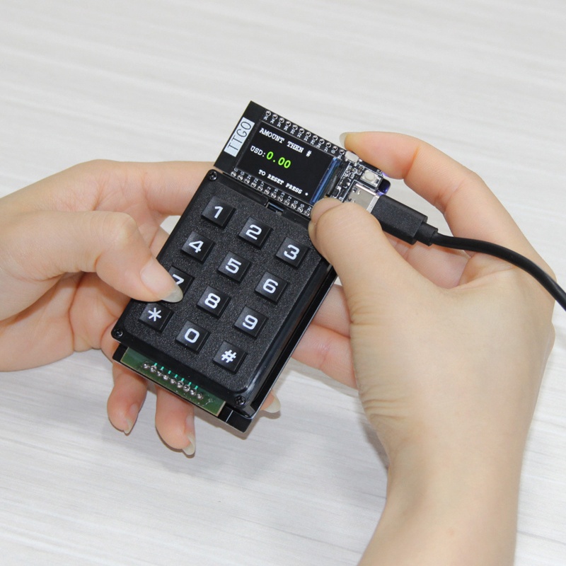 Btsg T-Display LCD Control Board Untuk Modul Keyboard LNURLPoS TF Card Baca Untuk T Disp