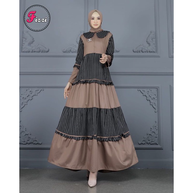 Gamis fizzi toyobo rempel susun