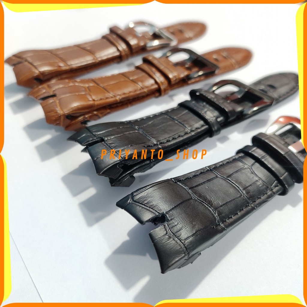 STRAP TALI JAM TANGAN ROGERDUBUIS 26MM LEATHER KULIT PREMIUM BUCKLE POLISHED TERBAIK