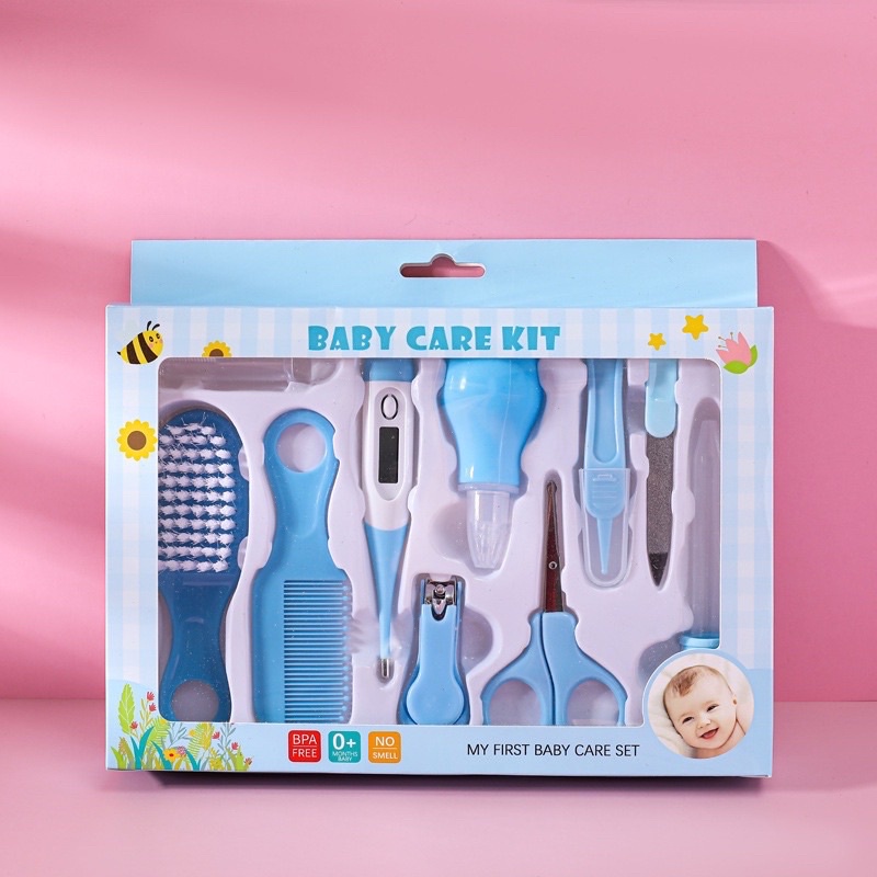 Baby Care Nail Kit 10in1 Alat Perawatan Bayi Gunting Kuku Newborn Kado Bayi Lahir Gift Box