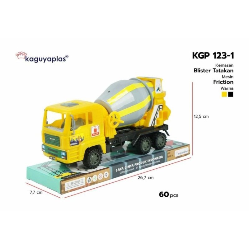Mainan Truck Molen Mixer KGP 123-1