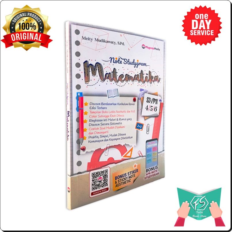 BUKU RUMUS SD - BUKU MATEMATIKA - NOTE STUDYGRAM MATEMATIKA SD-MI KELAS 4-5-6
