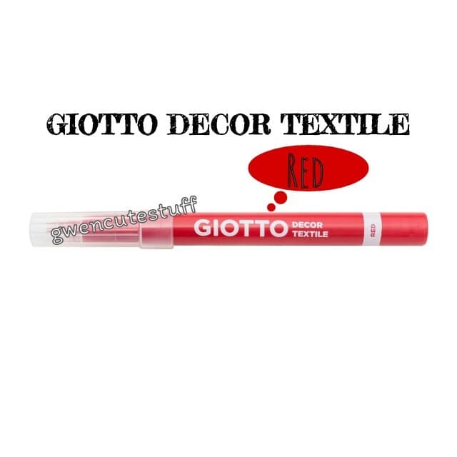

GIODT12 Giotto Decor Textile Satuan/Spidol Kain/Baju/Sepatu-Red