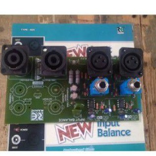 kit input balance stereo panel belakang amplifier ampli input speaker jack speaker jack speakon