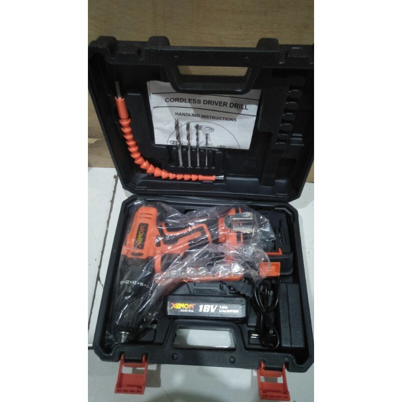 XENON CDID 1845 MESIN BOR BETON CAS BATERAI CORDLESS IMPACT DRILL 18 V