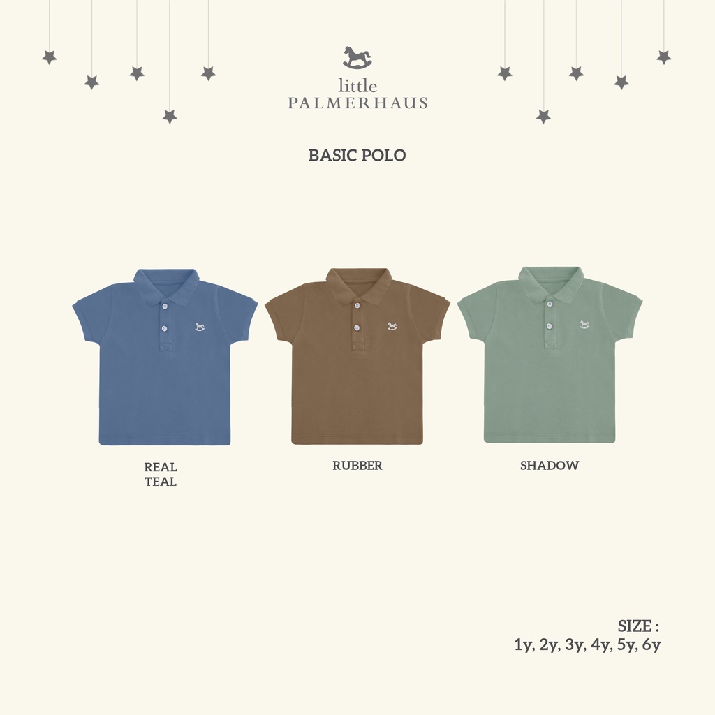 Baju Bayi Atasan Anak Laki Laki Little Palmerhaus Basic Polo Shirt 1-6 Tahun