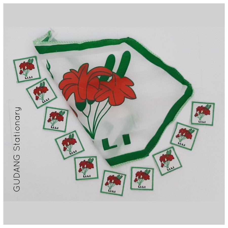 Badge + Bendera Regu Pramuka Penggalang Putri [set]