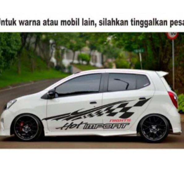 Stiker mobil ayla agya stiker  mobil daihatsu ayla agya terlaris promo stiker terbaru
