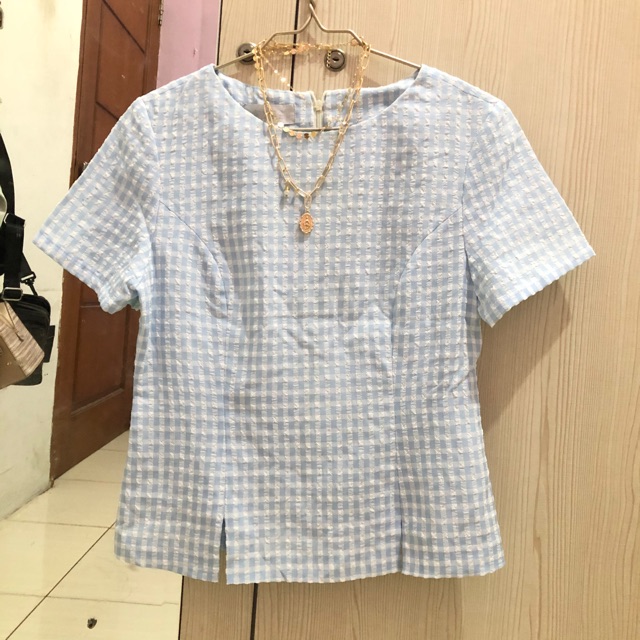 Baby blue top
