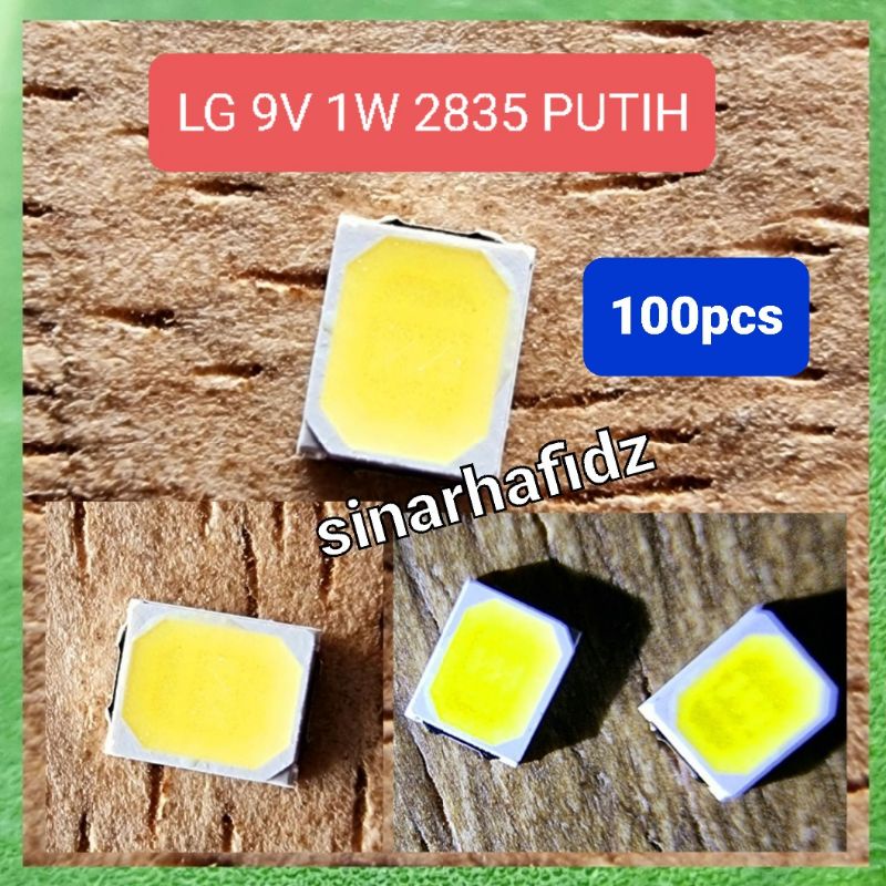 LED SMD 3v 6v 9V 2835 1W LG 100pcs