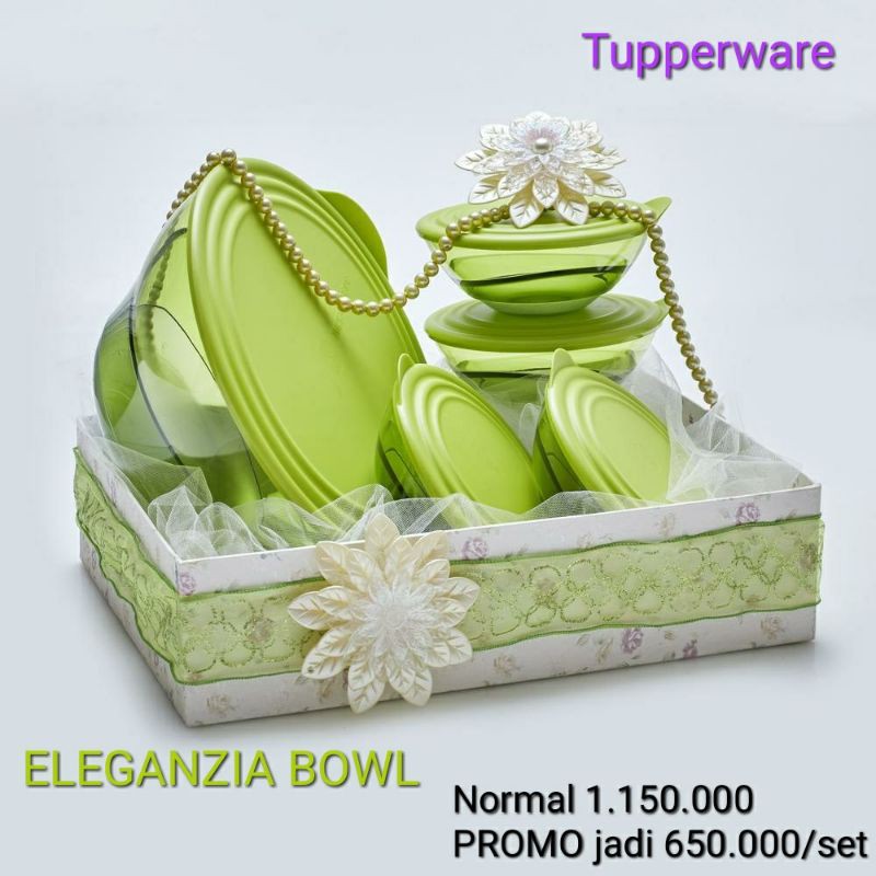 eleganzia bowl crystal tupperware