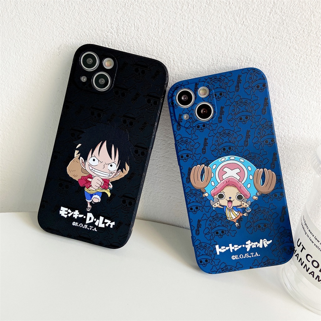 Soft Case Motif Kartun Luffy Untuk Iphone 13 12 11 Pro Max X Xs Max Xr 7 8 Plus Se2020