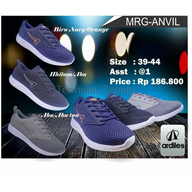Sepatu Sneakers Ardiles ORIGINAL Anvil 39-44