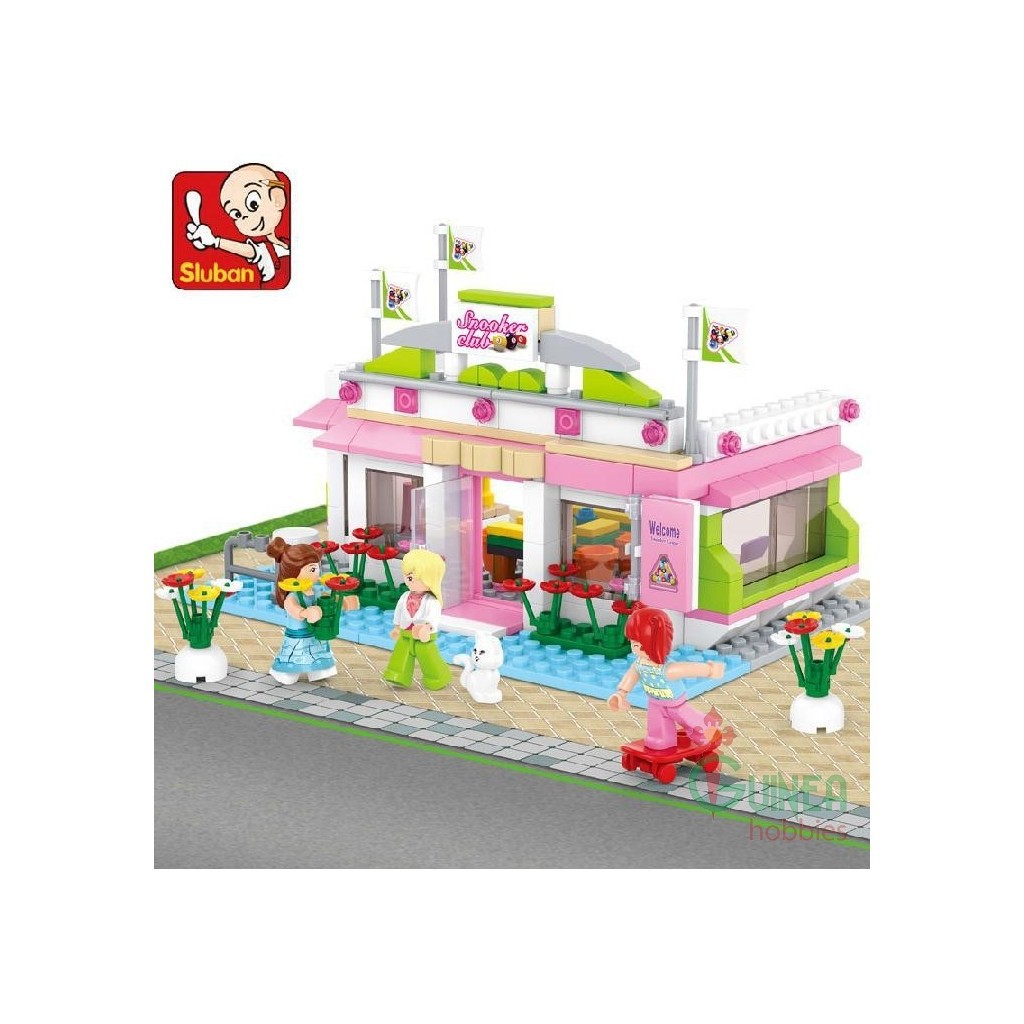 Brick Lego Sluban Girls Dream Snooker Club  B0527