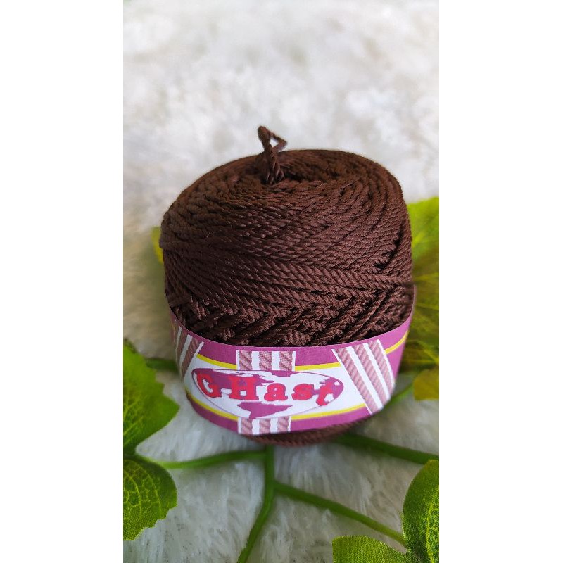 Benang rajut poly kilap ghast