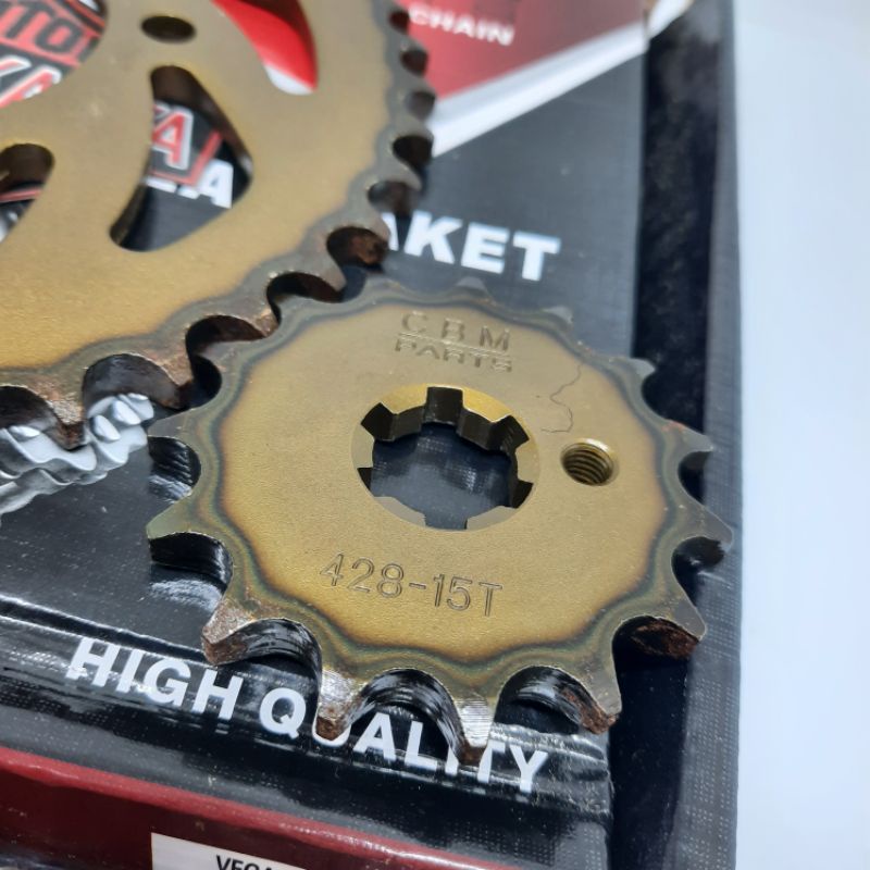 GEARSET GIRSET GEAR SET GIGITARIK PAKET CHAINKIT SPROCKET SET JUPITER Z1 VEGA ZR VEGA RR