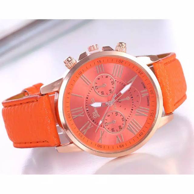 BS206 Jam Tangan Geneva / Analog Quartz / Jam Tangan Cewek (DI JAMIN HIDUP)