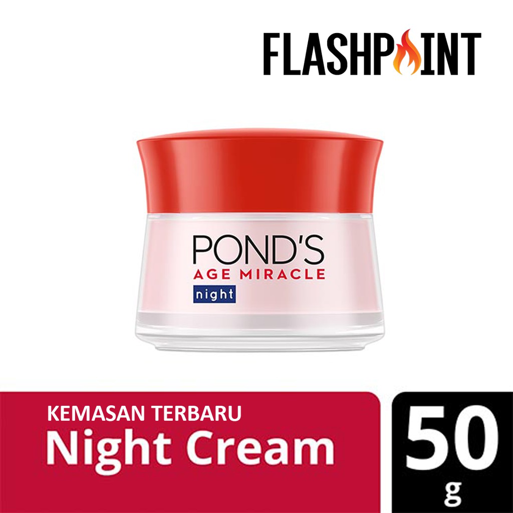 [BARU] PONDS AGE MIRACLE NIGHT CREAM 50G MOISTURIZER KRIM WAJAH YOUTHFUL GLOW POND'S MALAM 50G