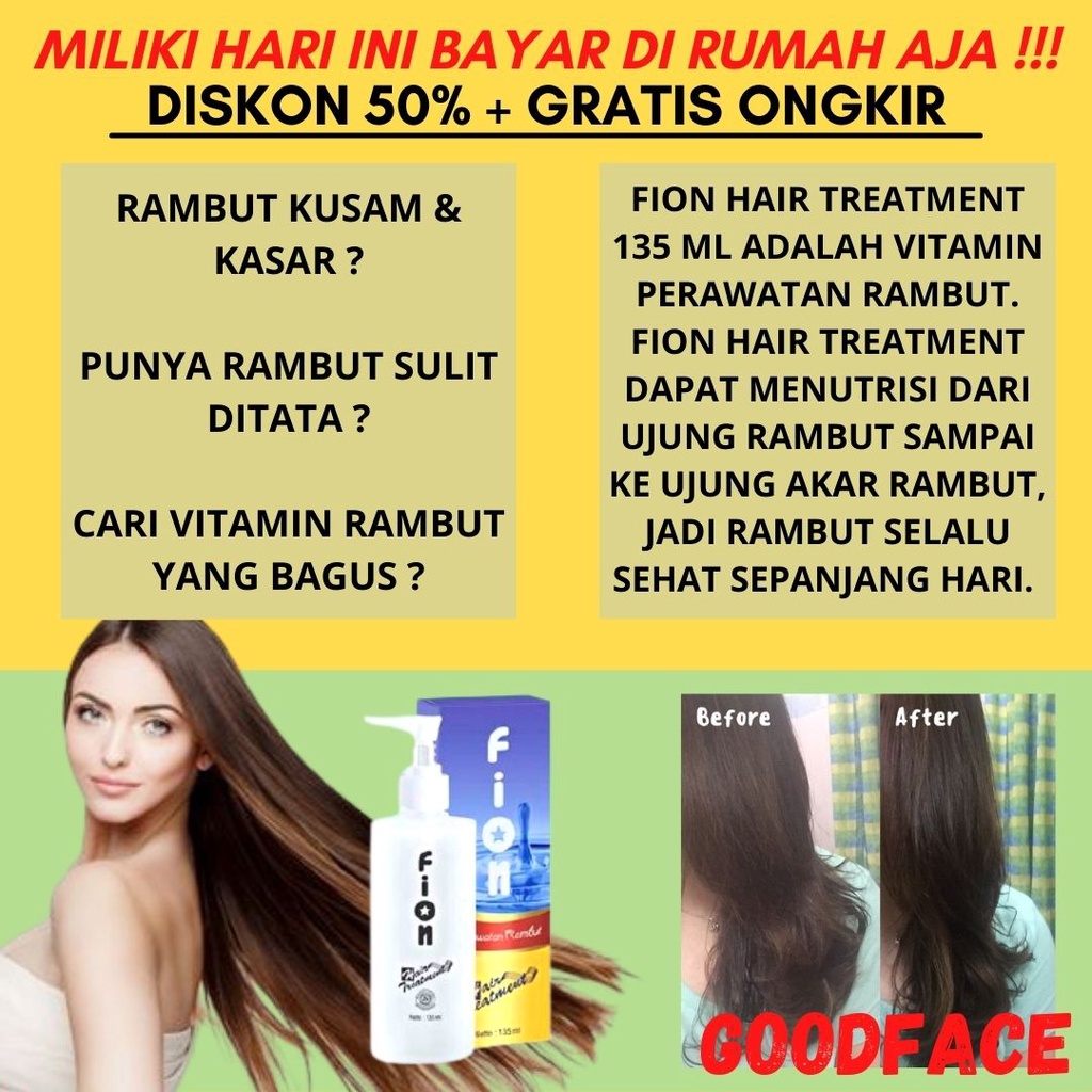 FION HAIR TREATMENT 135ML ORIGINAL BPOM - VITAMIN RAMBUT TREATMENT RAMBUT