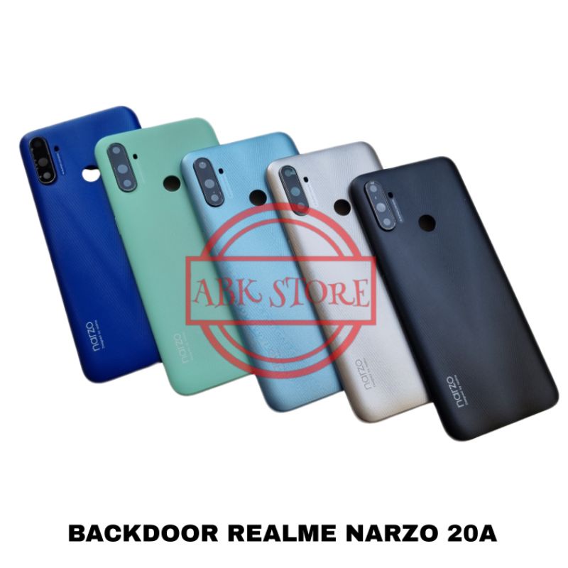 TUTUP BELAKANG BACKDOOR BACK CASING HOUSING REALME NARZO 20A BACKCOVER