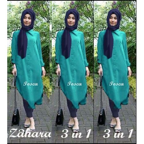 PROMO Hijab Zahara Rayon Set 3in1 MURAH MERIAH