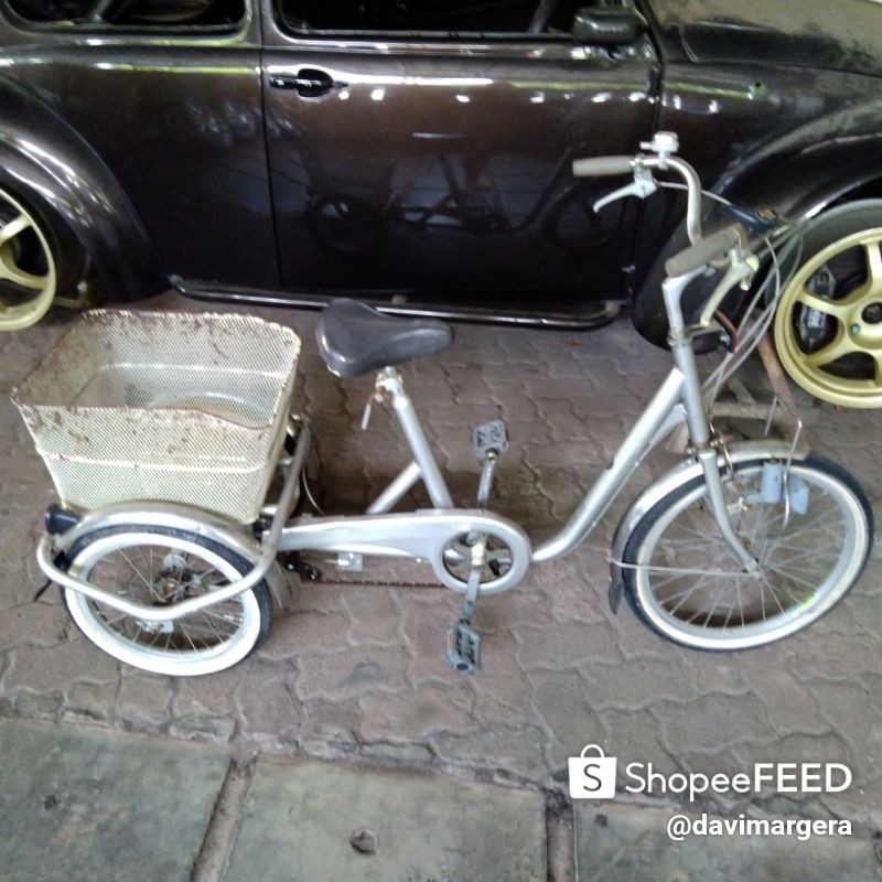 sepeda minion swing charlie roda tiga sepeda jepang trike bike