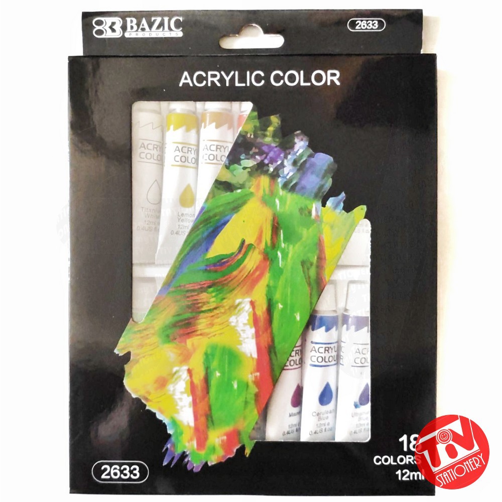 

Cat Acrylic Bazic Set 18 Warna (@12ml)