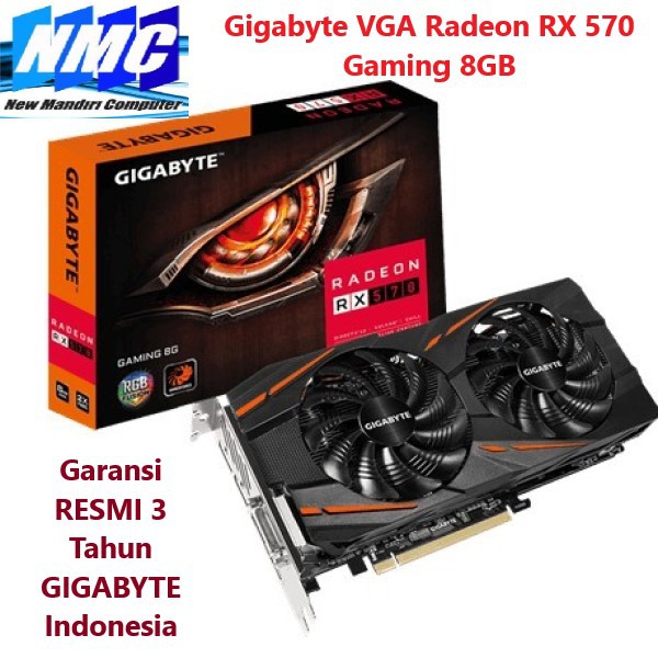 VGA RADEON RX 570 8GBVGA RX570 / RX 570 Gigabyte Radeon™  VGA RADEON RX570 Gaming  8GB