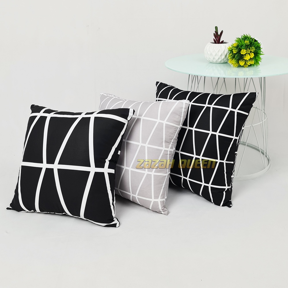 Sarung Bantal Sofa 40x40 - Hitam series