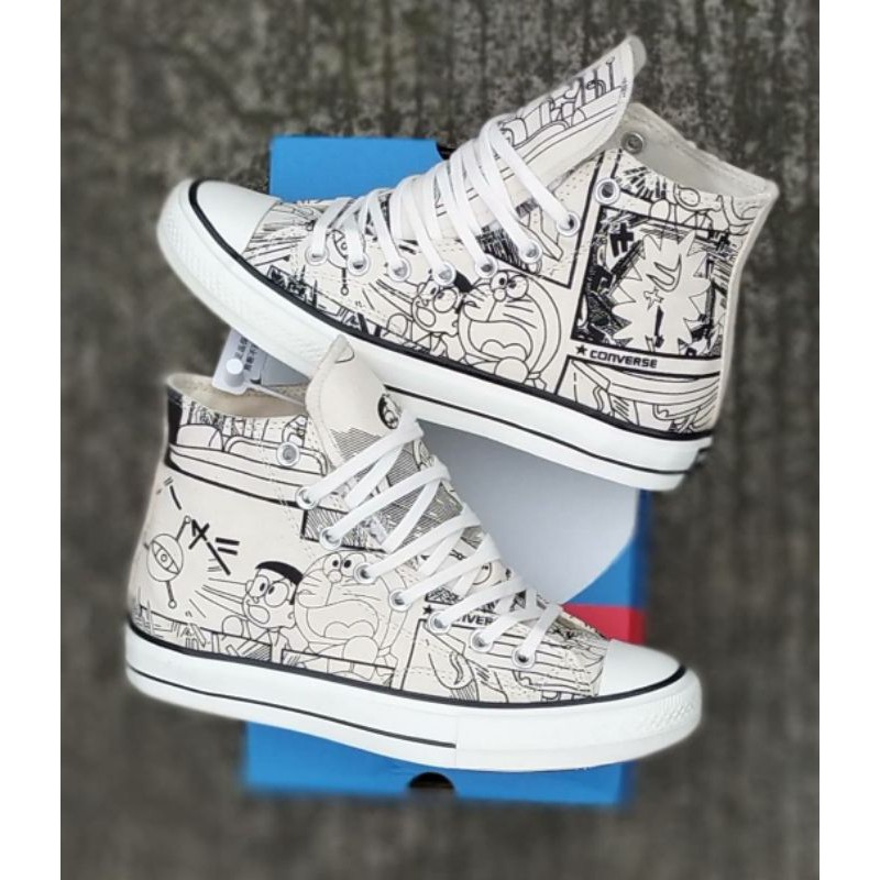 SEPATU Converse_70s WANITA MODEL TERBARU 2020 Converse Hi Doraemon White GarnetEgret POJOKSEPATU