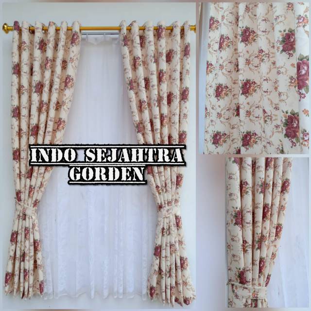 Gorden Jendela Rumah Minimalis Blackout Shabby Chic Coklat Gorden Jendela Rumah Minimalis Blackout Shabby Chic Coklat