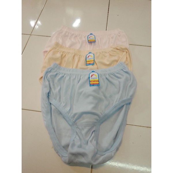 Celana dalam wanita 3 psc bahan kaus ukuran XXL merk mayana