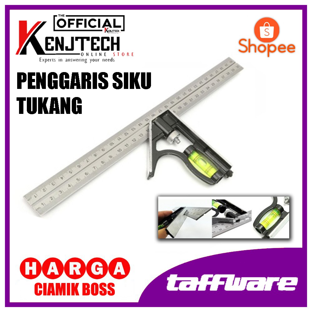 MISTAR PENGGARIS SIKU KOMBINASI WATERPAS LEVEL