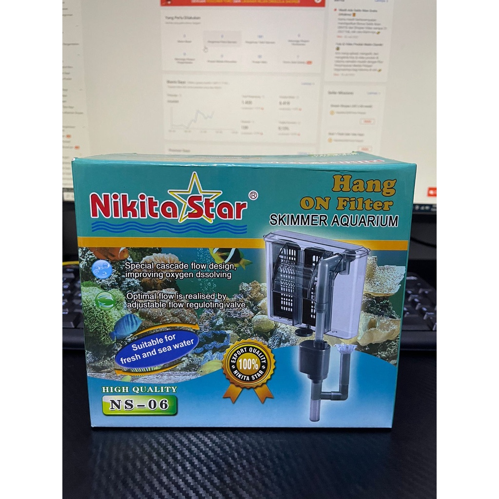 NIKITA STAR NS 06 / NS06 HANG ON FILTER FILTER GANTUNG AQUARIUM