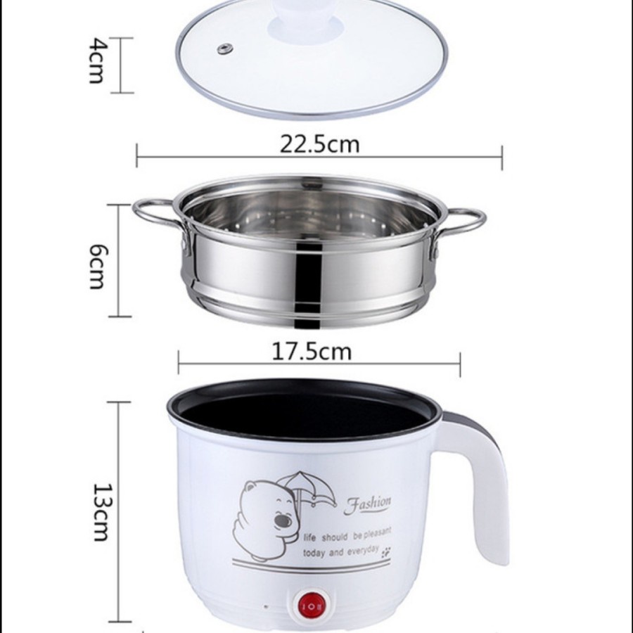 Panci Listrik Fashion New - Cooking Pot Steamer Elektrik Multifungsi