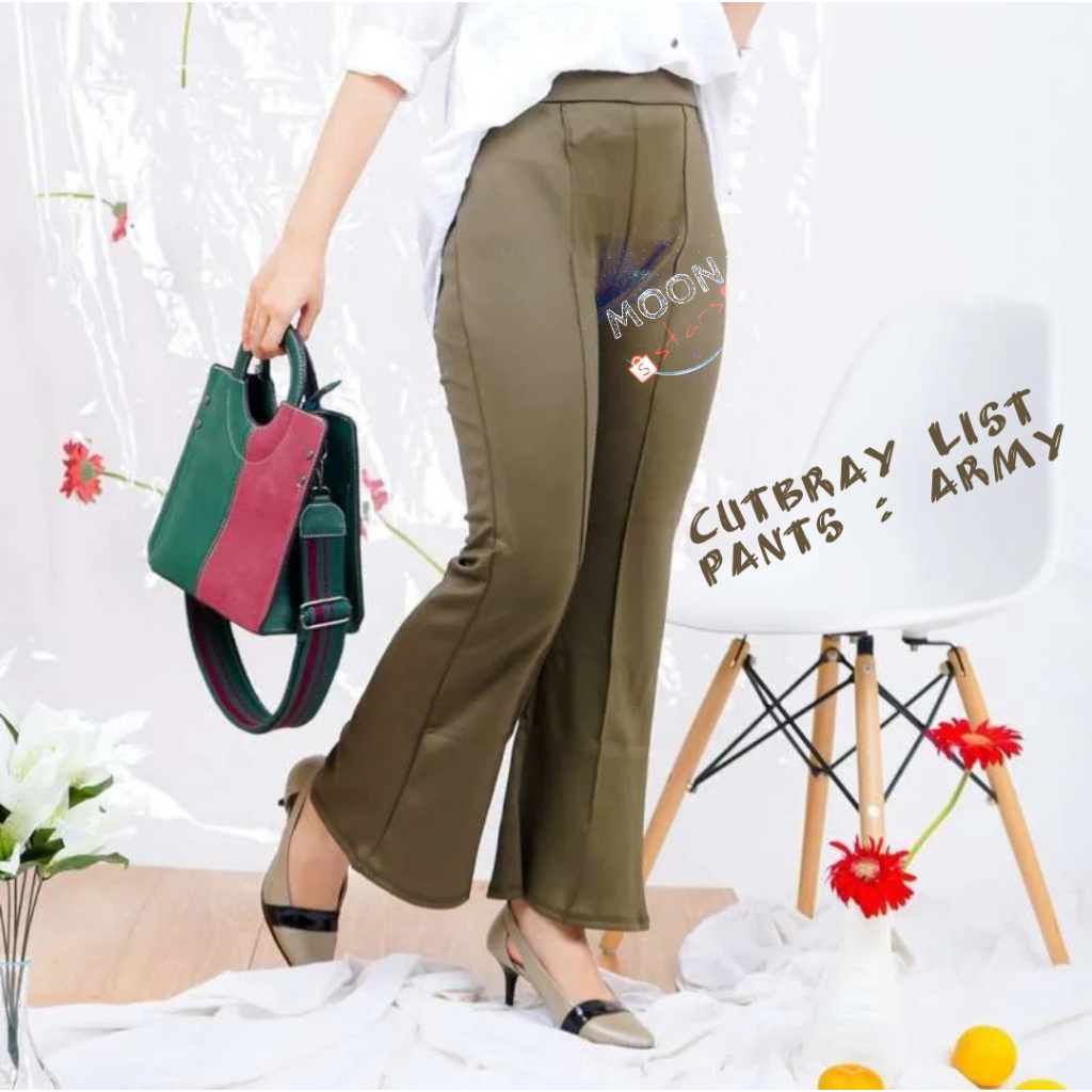 COD✅ALL SIZE REMAJA &amp; BIG SIZE up BB 90+kg 4XL / CUTBRAY FIT &amp; FLARE ~ Scuba Premium TEBAL &amp; NYAMAN celana panjang wanita/big size/XXXXL/retro/kasual/bawahan muslimah