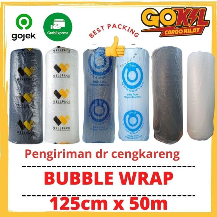 

Wraping Bubble Wrap Roll Hitam Bening 125Cm X 50M
