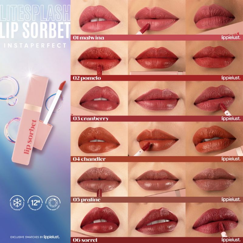 New!!! Wardah Instaperfect Litesplash Lip Sorbet