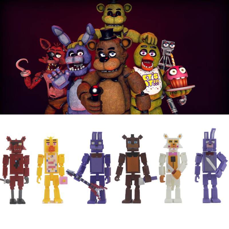 8pcs/Set Five Nights At Freddy Character Luminous Lighting Action Figure Toys Gift
