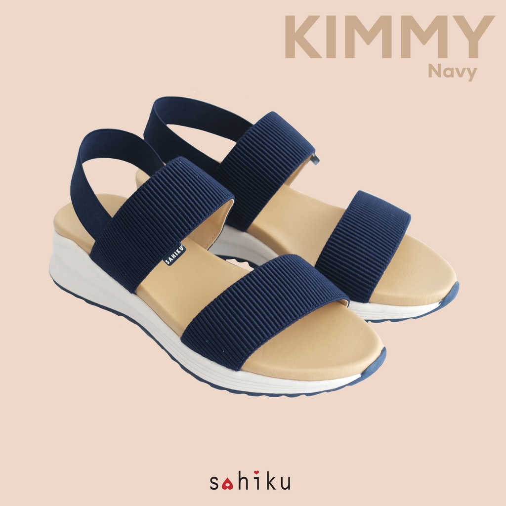 KIMMY- Sahiku Sandal Sporty Casual Sandal Wanita Sepatu Sandal Wanita Sandal Santai Elastik Lebaran-5