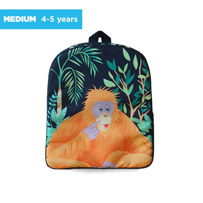 Kids Backpack - Medium / Tas Ransel Anak 4-5 tahun - Orang Utan